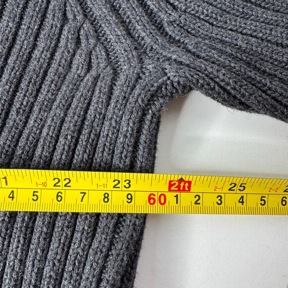 Vintage 90s Lands' End Quarter Zip Pull Over Sweater Gorpcore Made in USA XL - Picture 6 of 7